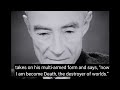 OPPENHEIMER BHAGAVAD GITA DIALOGUE OPPENHEIMER BHAGAVAD GITA SCENE