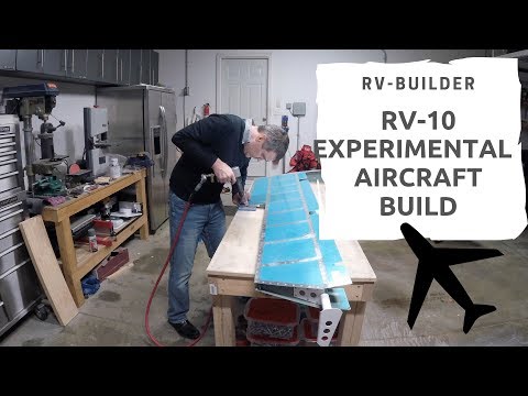RV-10 Build | Empennage | Left Elevator Trailing Edge Riveting | RV-Builder