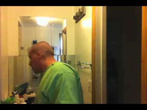 JBanks shaves his head for cancer