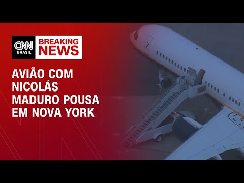 Avião com Maduro chega a Nova York | AGORA CNN