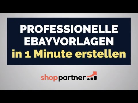 Beste Ebay Shop Template kaufen & in nur 1 min zur Ebayvorlage # ShopPartner.org