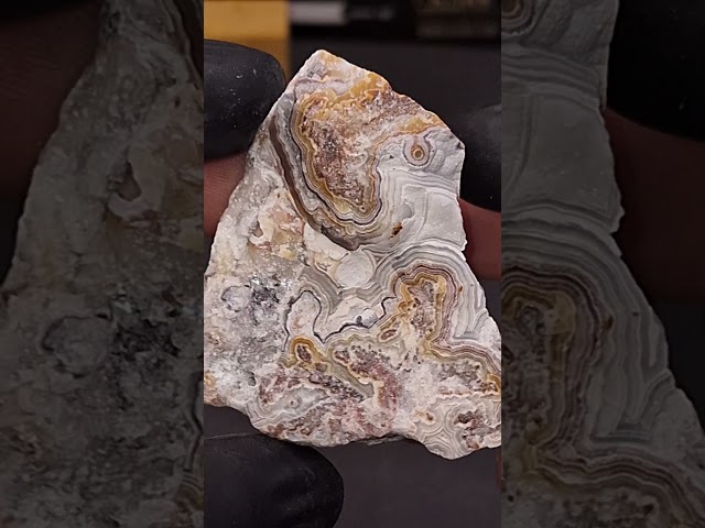 حجر عقيق مكسيكي خام طبيعي