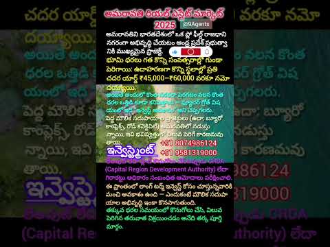 అమరావతి రియల్ ఎస్టేట్ 2025# అసలు మార్కెట్ ఎలా ఉంది? పెట్టుబడి పెట్టేవారు తప్పక చూడాలి#viralshort