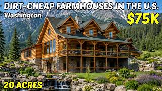 10 Dirt Cheap Farmhouses With Land in Washington 🏘️ Hidden Real Estate Goldmines!