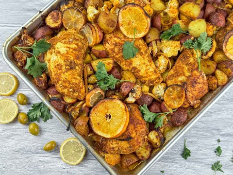 Moroccan Sheet Pan Chicken