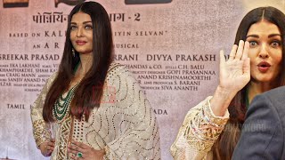 The Gorgeous Aishwarya Rai Bachchan arrives at Ponniyin Selvan : Part 2 Press Meet in Mumbai