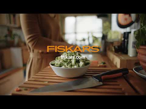 Fiskars Functional Form 3-ių peilių rinkinys bambukiniame dėkle video