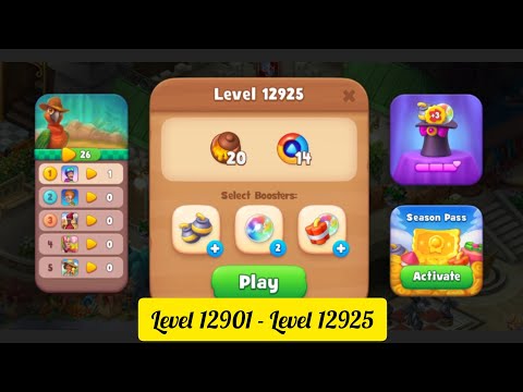 Gardenscapes ( Level 12901 - Level 12925 ) - All Puzzles - Gameplay PART - 564
