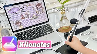 Kilonotes On The New Macbook Air M1 Chip For Digital Note Taking! (ft. Huion H420X) ❤︎ Emmy Lou