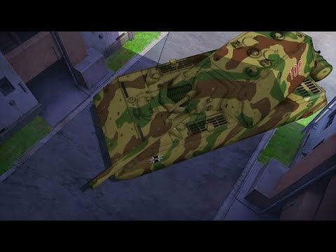 MAUS appears and PANZERLIED - Girls und Panzer (ALTERNATE SOUND VERSION)