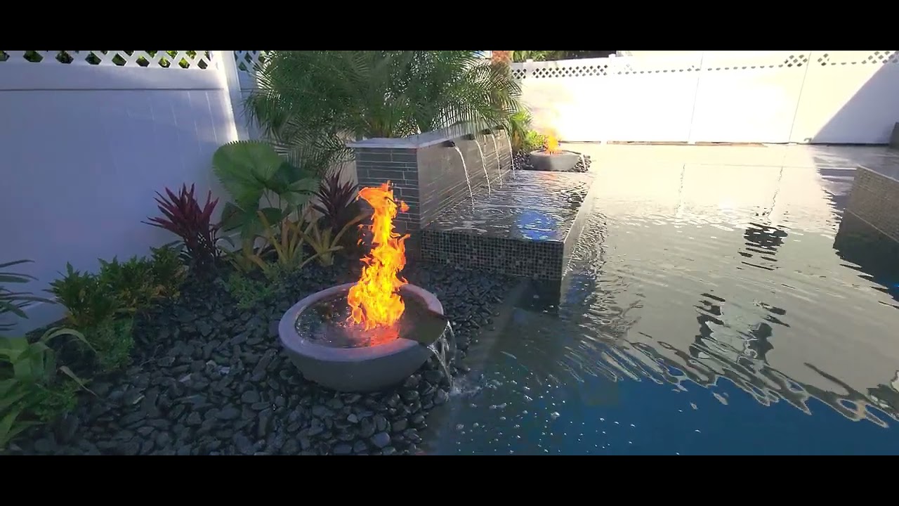 Jupiter Fire Feature and Endless Pool