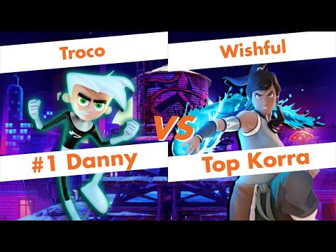 【Nick All Star Brawl】Troco (Danny Phantom) vs Wishful (Korra) High Level Gameplay【NASB】