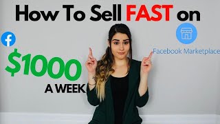 How To Sell FASTER On Facebook Marketplace | How To Use Facebook Marketplace | 2021