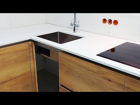 Столешница из белого кварца с мойкой Franke Maris MRX 210-50