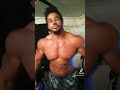 Bodybuilder Flexing To Hard Work Military Cadence