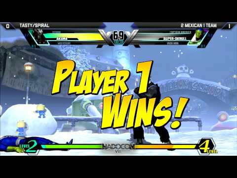 Hadocon VII - UMVC3 - Teams: Semifinals - Tasty/Spiral vs. 2 Mexican 1 Team