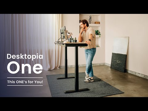 Ergotopia® Desktopia One - This One´s for You! Elektrisch höhenverstellbarer Schreibtisch