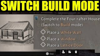 Where winds meet - Complete the Four rafter House | place a white wall | place a window | place door