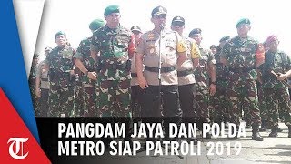 Pangdam Jaya dan Polda Metro Lepas Pasukan Patroli Pemilu 2019 dan Parade Puluhan Kendaraan Taktis