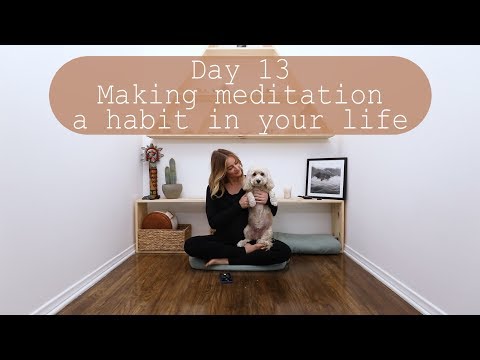 Day 13 - 21 Days of Creating a Meditation Habit