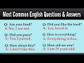 Most Common English Questions Answers 90 Spoken English Questions And Answer