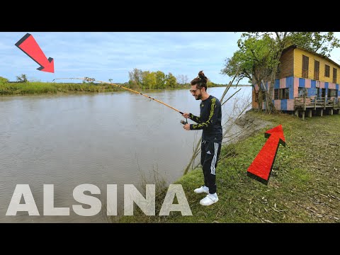CAMPING TIO NESTY, TERRIBLE LUGAR DE PESCA en ALSINA, BARADERO, MUCHA COSTA Y CON RANCHO, HERMOSO!