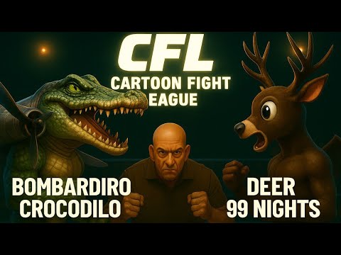 Roblox UFC Cartoon Fight | Crocodile Bomber vs Deer of 99 Nights 🥊🔥