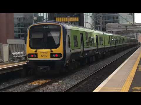 Irish Rail 29000 Class DMUs at Grand Canal Dock (2/2/18)