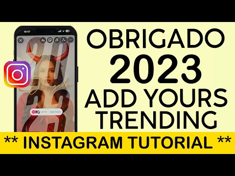 Obrigado 2023 Add Yours Instagram Story Chain | Trending | Viral Add Yours Sticker (2024)