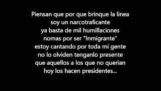 el inmigrante calibre 50 con letra
