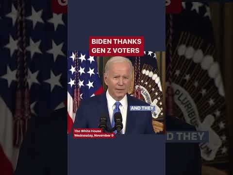 BIDEN’S POST-MIDTERMS MESSAGE #shorts