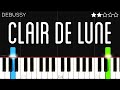 Debussy Claire De Lune EASY Piano Tutorial