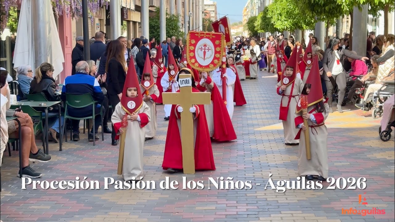 Águilas acoge una nueva edición de la Procesión Pasión de los Niños del Colegio María Inmaculada