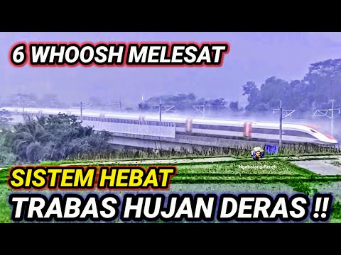 W00W 6 WHOOSH! Hujan Deras Tak Membatasi Kereta Cepat Jakarta Bandung Melesat 320 Km/Jam