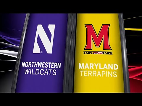 Northwestern at Maryland - Men's Basketball Highlights
