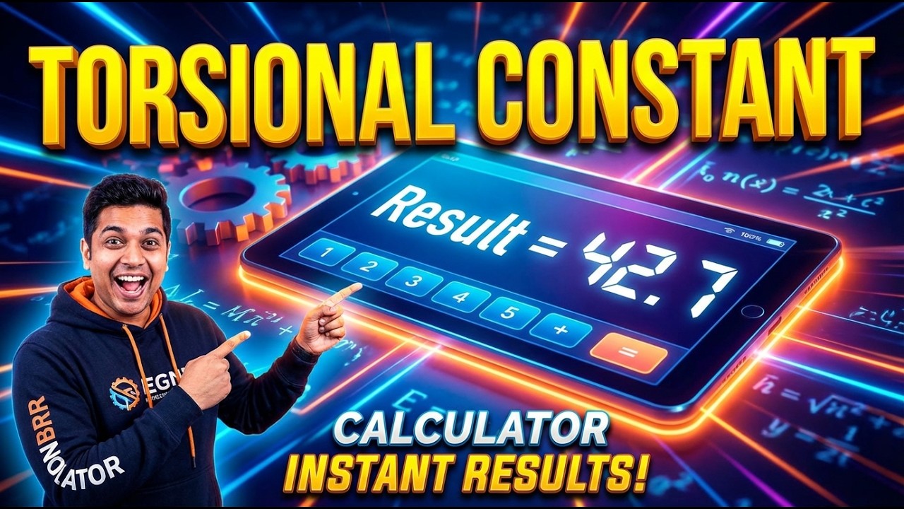Torsional Constant Interactive Calculator
