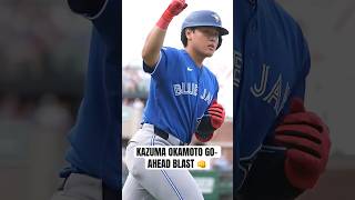 Front row view of Kazuma Okamoto’s home run ???? #MLB #BlueJays #Toronto