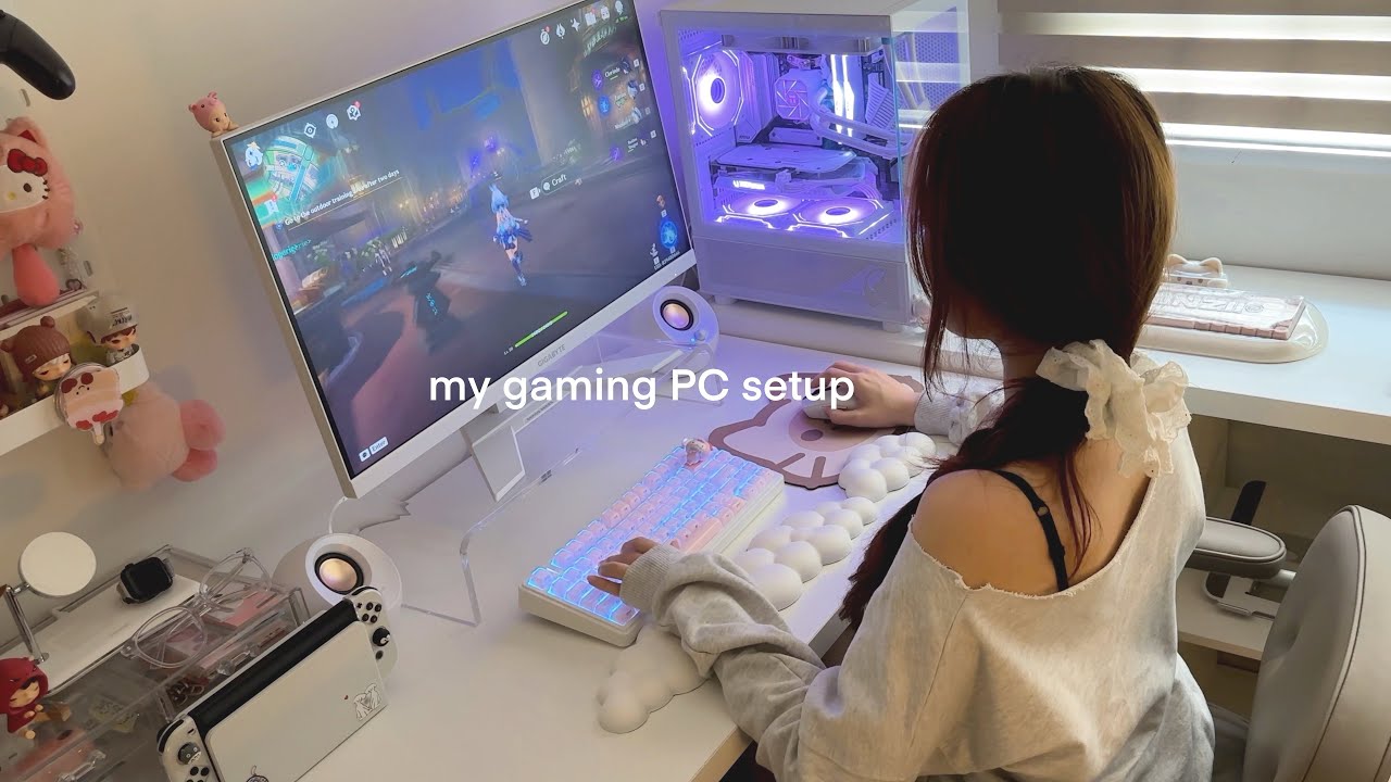 building my first gaming PC just to play Genshin Impact ∙ RYZEN-5-5600, RTX4060 | white aesthetic