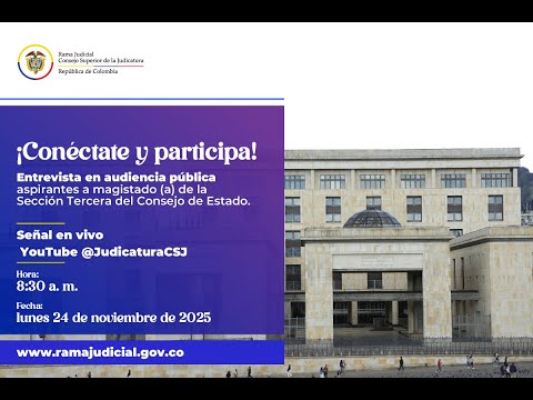 Entrevista Audiencia Pública Sección Tercera Consejo de Estado
