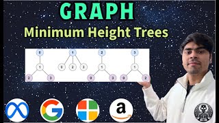 YouTube video 'LeetCode 310 | Minimum Height Trees | Python Leaf-Trimming (Topological) | AlgoYogi'