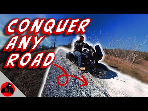 900lb Motorcycle on Gravel Road | How to Ride on Gravel/Dirt Roads