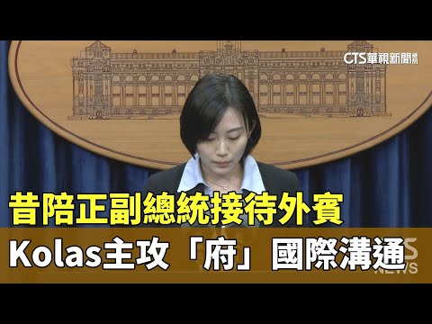 昔陪正副總統接待外賓　Kolas主攻「府」國際溝通