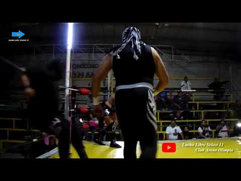 Poder Negro, Cholo The Homs vs Escudo Negro, Monstruo, Club Arena Olimpia