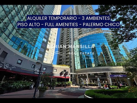 Alquiler Temporario Ruggieri 2900 3 Ambientes Full Amenities - Palermo Chico