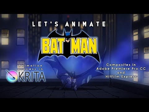 Let's Animate Ep. 17 - Krita: The Batman 🦇
