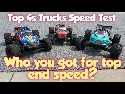 Who you got on top end speed? Kraton 4s v2 vs Traxxas Maxx vs Sketer