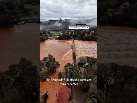 Large-scale flooding in the municipality of Serafina Corrêa (Rio Grande do Sul, Brazil 🇧🇷 22/07/2026