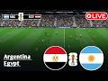 LIVE ARGENTINA VS EGYPT World Cup 2026 Simulation Video Game Simulation