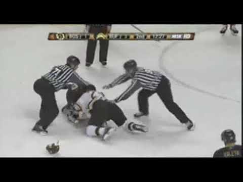 Shawn Thornton vs Andrew Peters Nov 26, 2008