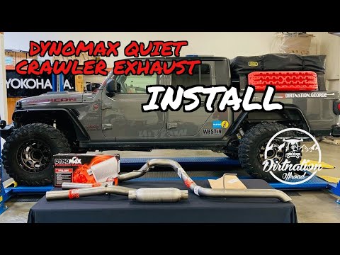 2021 Jeep Gladiator Exhaust Upgrade! Dynomax Quiet Crawler Performance Exhaust Install!